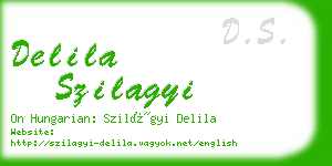 delila szilagyi business card